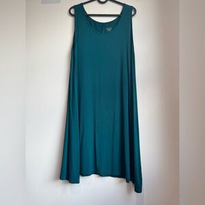 Blue Sky Bamboo Dark Teal Sleeveless Dress